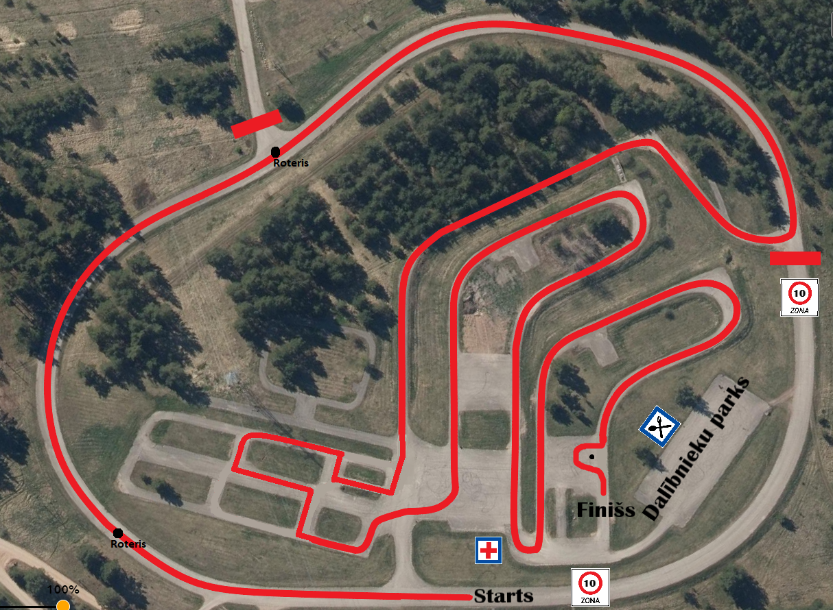 A&M Motorsport Kurzemes Lielā Balva 10. (Noslēdzošais) Posms Autosprintā — Trases konfigurācija